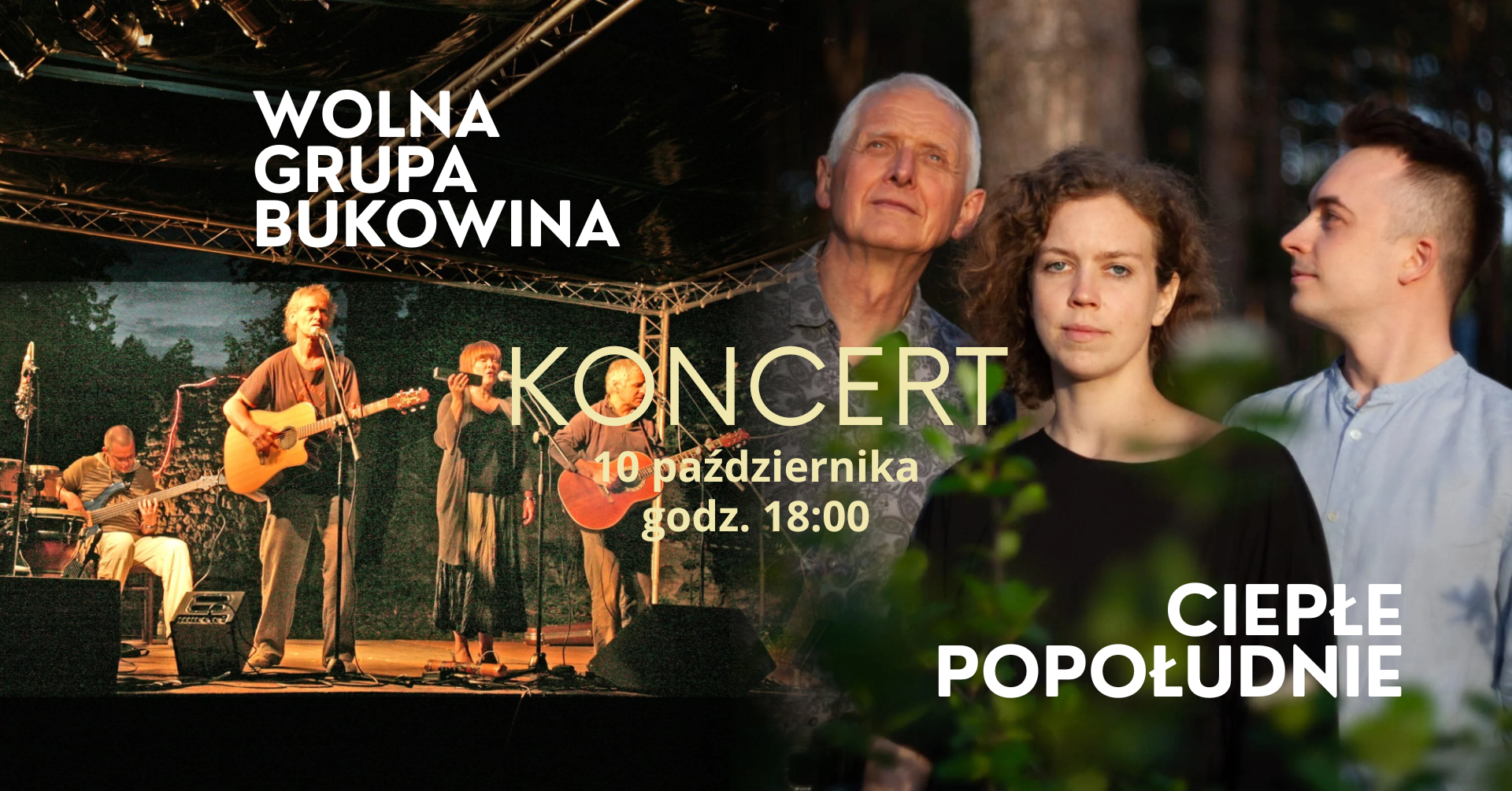 Ciepłe Popołudnie x Wolna Grupa Bukowina | 10.10 | Góra Kalwaria
