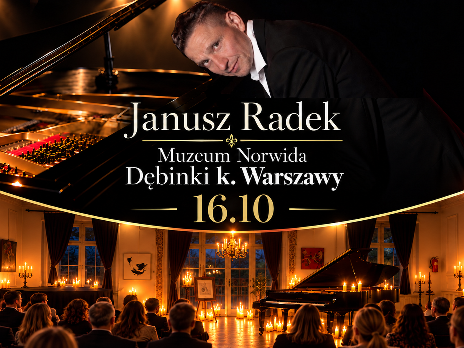 Janusz Radek • Tylko ładne piosenki • Dębinki k. Warszawy • 16.10.2026 • Muzeum Norwida • + Transport